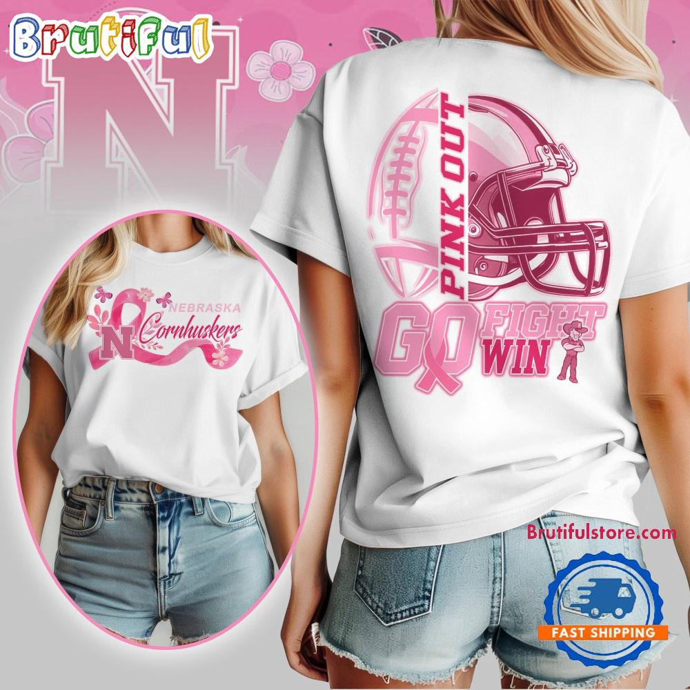 Nebraska Cornhuskers Tackle Breast Cancer New Design Unisex T Shirt