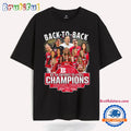 Nebraska Huskers Back To Back Big Ten Conference Volleyball Champions T Shirt