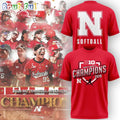 Nebraska Huskers Softball 2026 BIG TEN REGULAR SEASON CHAMPIONS New Design T Shirt