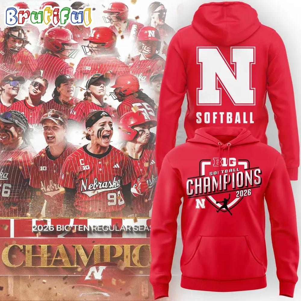 Nebraska Huskers Softball Big 10 Tournament Champions 2026 Hoodie T-Shirt