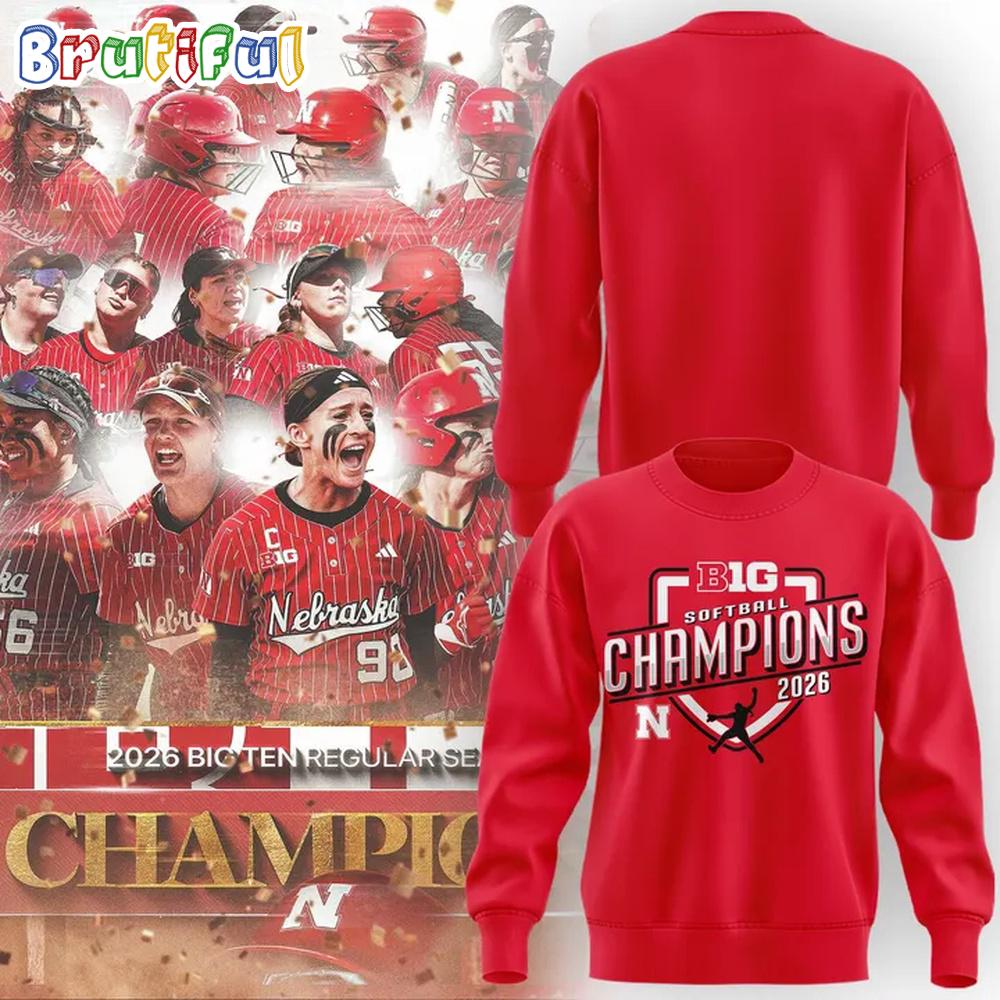 Nebraska Huskers Softball Big 10 Tournament Champions 2026 Hoodie T-Shirt
