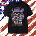 Never Underestimate A Woman Who Understands Football Baltimore Ravens T Shirt