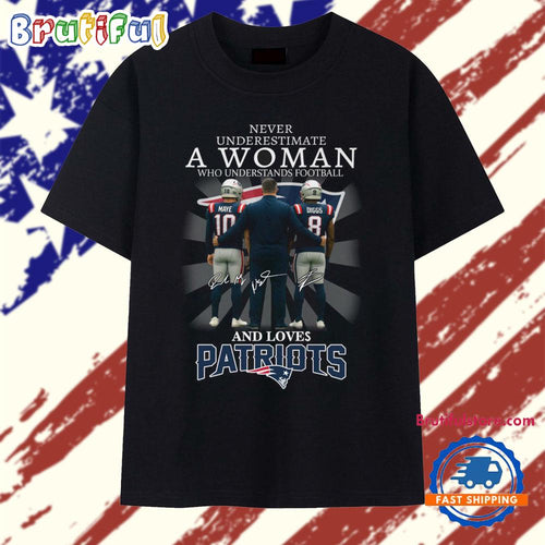 Never Underestimate New England Patriots Signature 2025 T Shirt