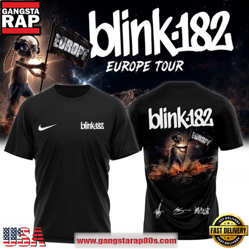 New 2026 Blink-182 EU Shows Signature T Shirt