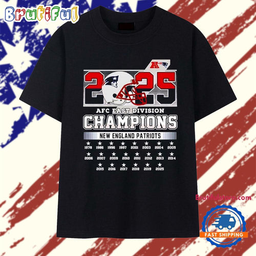 New England Patriots 2025 AFC East Division Champions 22 time T Shirt