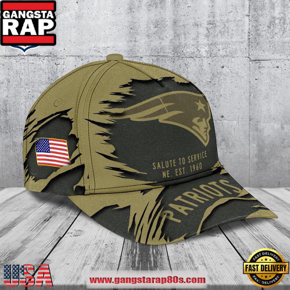 NFL New England Patriots Salute to Service 2025 New Cap Hats