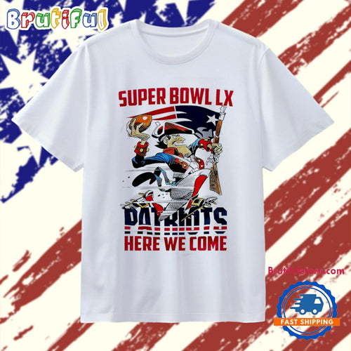 New England Patriots 2025-26 Division Champions Super Bowl LX here we come T Shirt