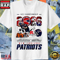 New England Patriots 2026 AFC Champions Super Bowl Victory Over Denver Broncos Mascot T-Shirt