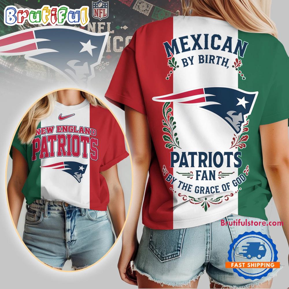New England Patriots 2026 NFL Mexican By Birth Unisex 3D Shirt