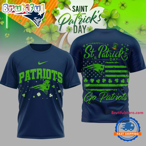 New England Patriots 2026 NFL St. Patricks Day Special New 3D Shirt