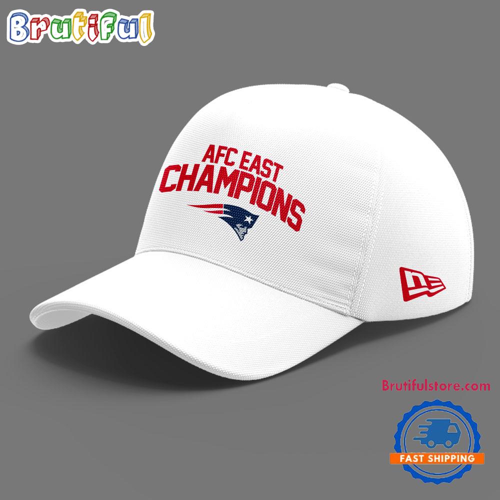 New England Patriots AFC East 2025 Champs Special White Cap