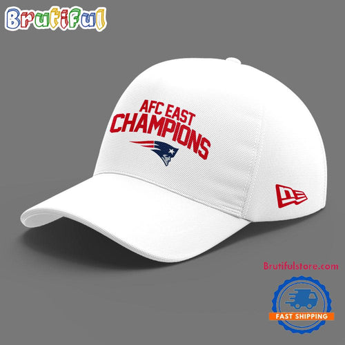New England Patriots AFC East 2025 Champs Special White Cap