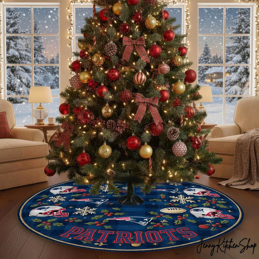 New England Patriots Christmas Tree Skirt