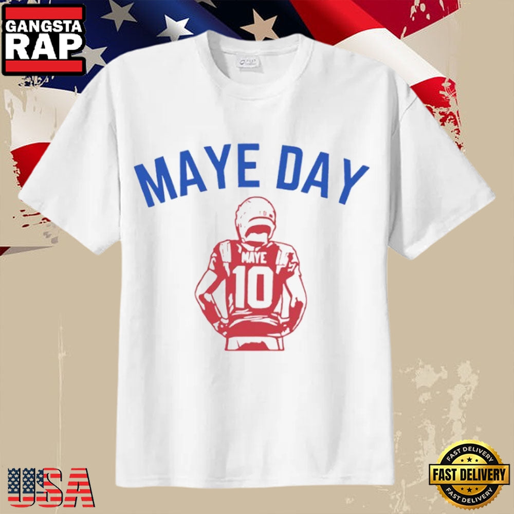 New England Patriots Drake Maye Day 2026 Football T-Shirt