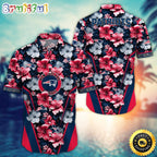 New England Patriots Hawaii Shirt Flower Tropical Getaway Shirts
