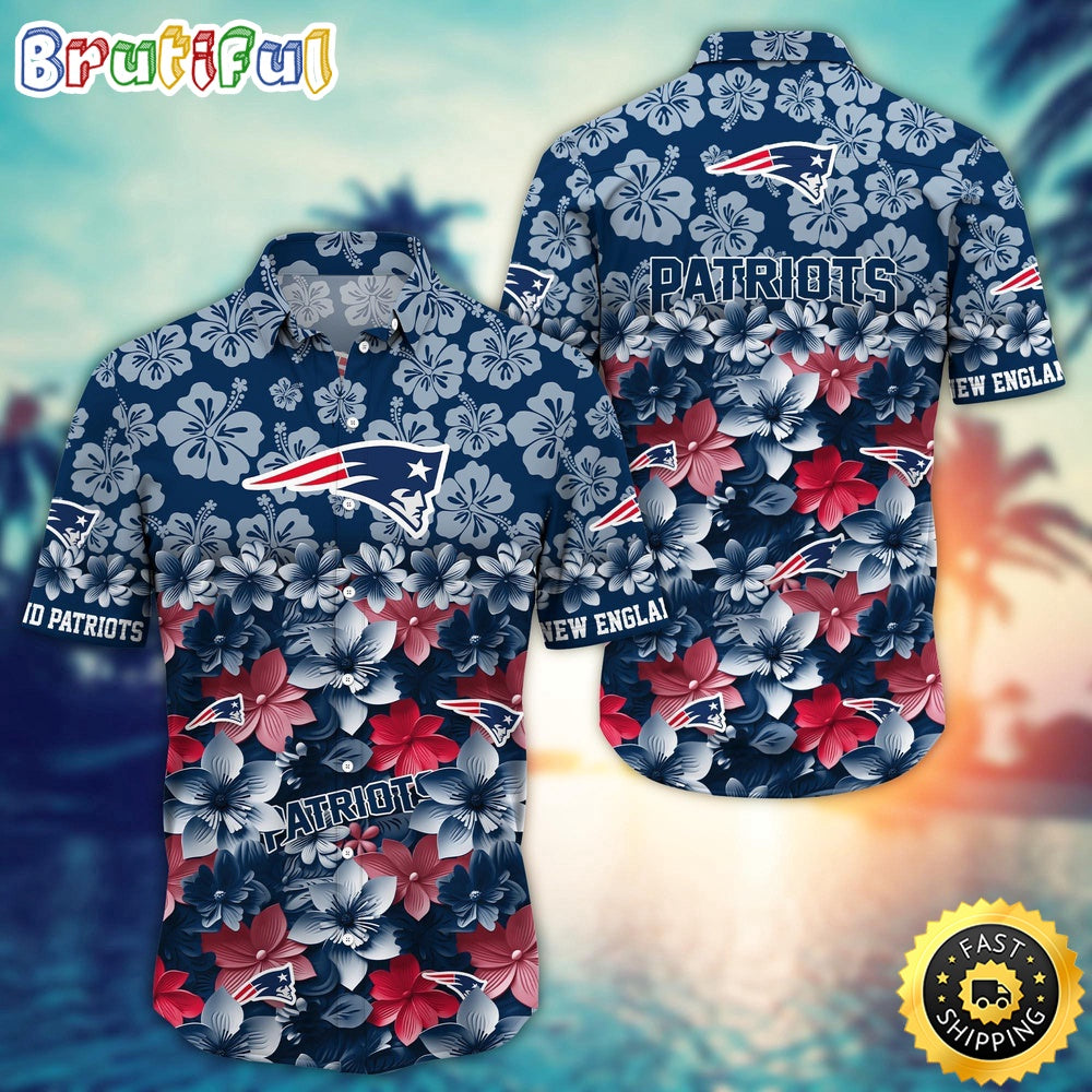 New England Patriots Hawaii Shirt Trending Summer For NFL Fans