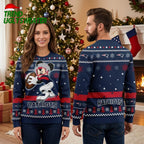 New England Patriots Mickey Mouse Football Player Ugly Christmas Sweater