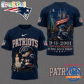 New England Patriots NFL 9 11 25th Anniversary Never Forget Memorial 3D T Shirt