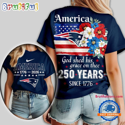 New England Patriots NFL America God Shed His Grace On Thee Unisex T Shirt