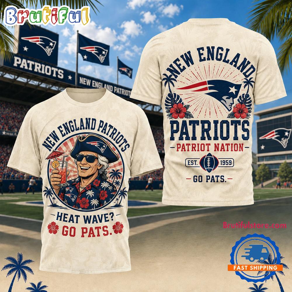 New England Patriots NFL Beach Vibes Summer Limited Edition 3D Shirt