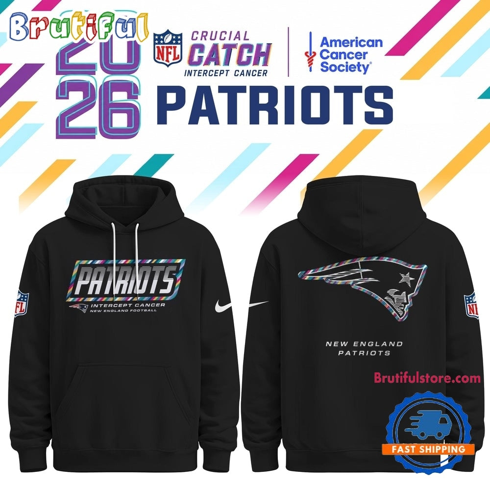 New England Patriots NFL Crucial Catch 2026 Limited Edition Black Hoodie Shirt