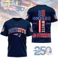 New England Patriots NFL God America 250 Years Limited Edition 3D Shirt