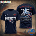 New England Patriots NFL Honoring 25 Years Remembering September 11 T Shirt