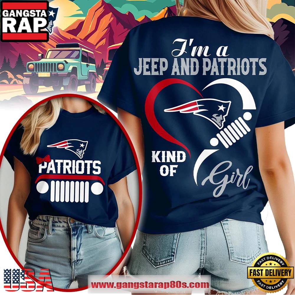 New England Patriots NFL Jeep Girl New Edition T Shirt