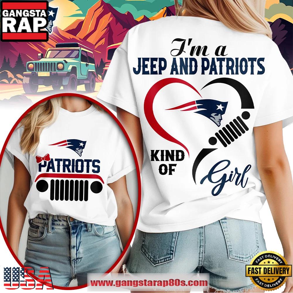 New England Patriots NFL Jeep Girl Women’s Shirt
