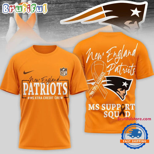 New England Patriots NFL Multiple Scleross Support 3D T Shirt