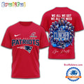 New England Patriots NFL PlayOffs All Team Red 3D Shirt