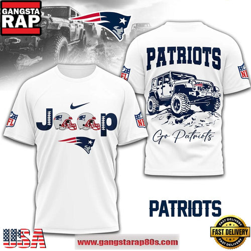 New England Patriots NFL Premium NFL Jeep Unisex T-Shirt