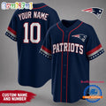 New England Patriots NFL Team Pride Baseball Jersey