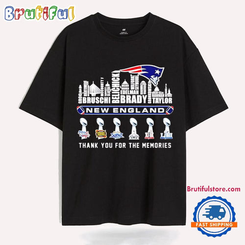 New England Patriots Player Name Thank You for the Memories T Shirt