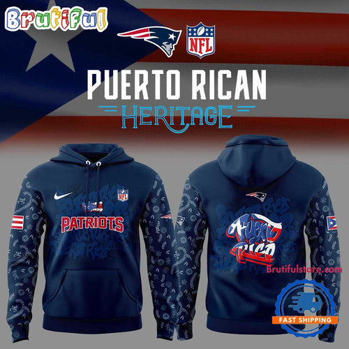 New England Patriots Puerto Rican Heritage 2025 Hoodie Shirt