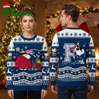 New England Patriots Snoopy Santa Hat Peanuts Ugly Christmas Sweater