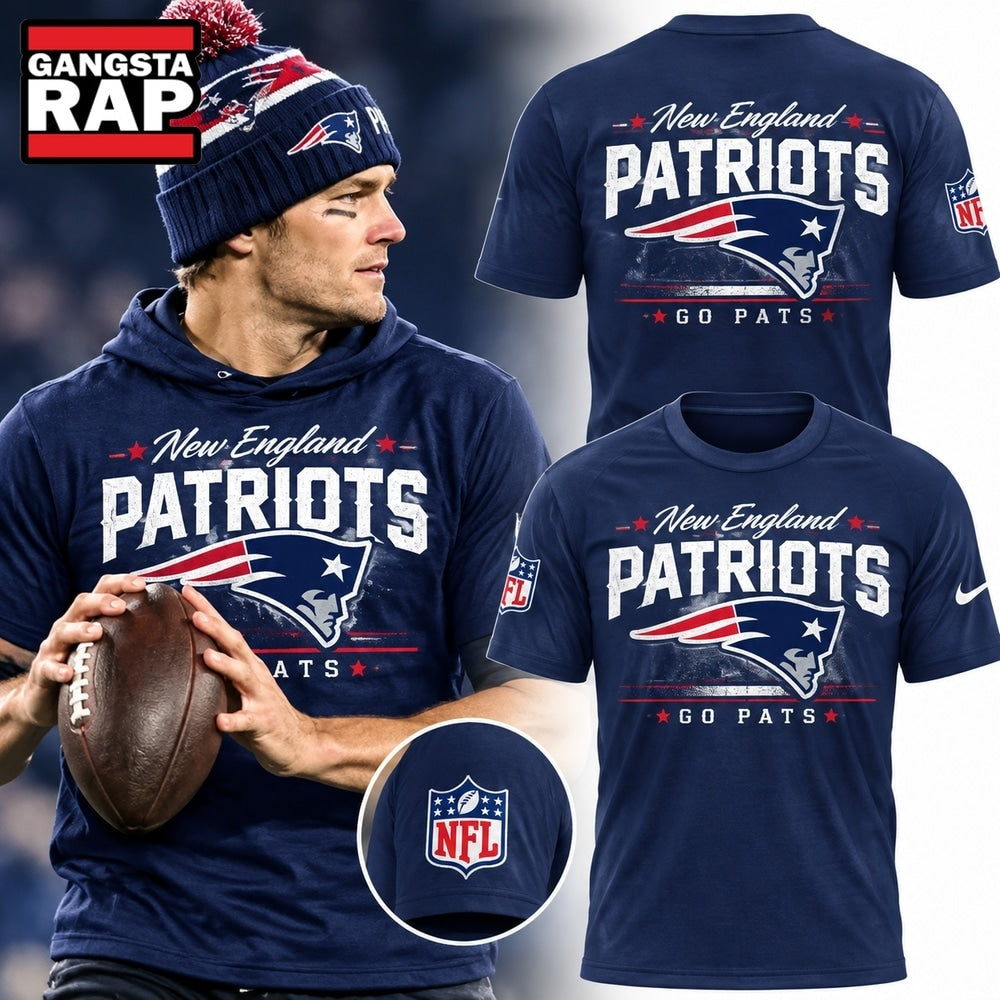 New England Patriots We Are All Patriots Storm Blue T Shirt