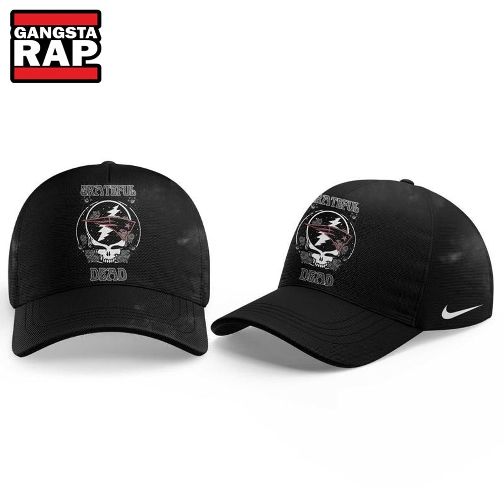 New England Patriots x Grateful Dead Night 2026 Cap, Trendy Music Baseball Cap