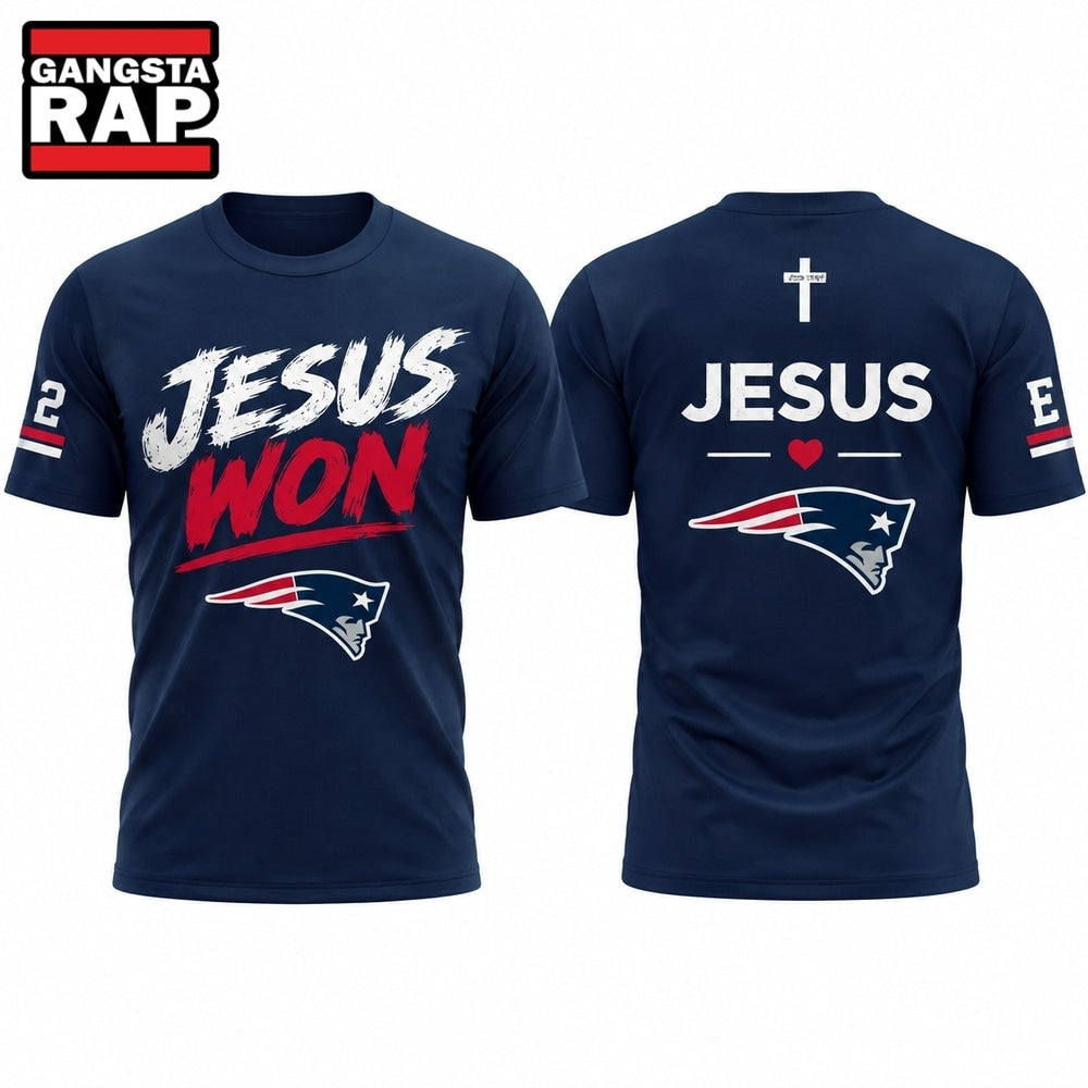 New England Patriots x Jesus Won 2026 Special New T Shirt