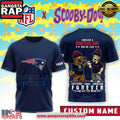 New England Patriots x Scooby Doo Premium Custom Name 3D Shirt