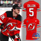 New Jersey Devils BRENDEN DILLON 1000 CAREER NHL GAMES Graphic Red T Shirt