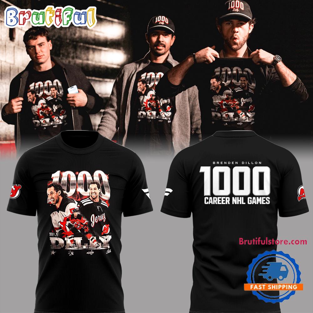 New Jersey Devils BRENDEN DILLON 1000 CAREER NHL GAMES Hoodie T-Shirt