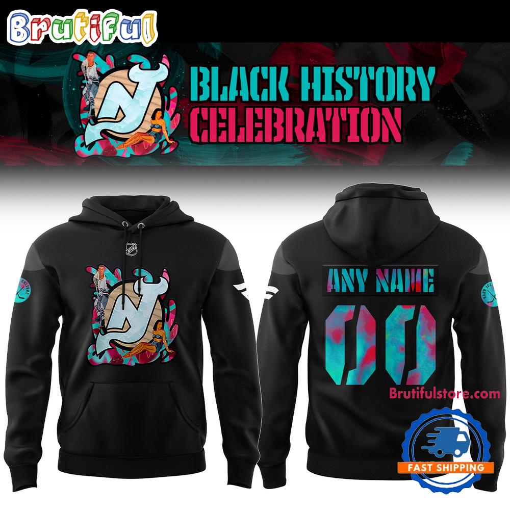New Jersey Devils Celebrating Black History Limited Edition Custom Hoodie Shirt