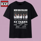 New Kids On The Block 42 Years Las Vegas Residency Signatures T Shirt, Music 2D Shirt