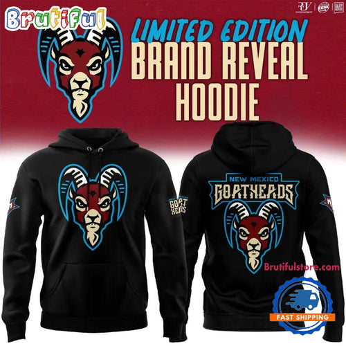 New Mexico Goatheads Brand Reveal 2025 Limited Edition Black Hoodie Shirt
