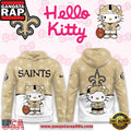 Hello Kitty x NFL New Orleans Saints 2025 Football Christmas Hoodie Shirt