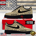New Orleans Saints New 2026 Version NFL Custom Air Force 1 Running Sneakers Shoes