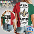 New Orleans Saints 2026 NFL Mexican By Birth Unisex 3D Shirt