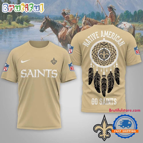 New Orleans Saints 2026 NFL Native American Unisex 3D Shirt