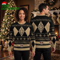 New Orleans Saints Fleur De Lis Snowflake Ugly Christmas Sweater